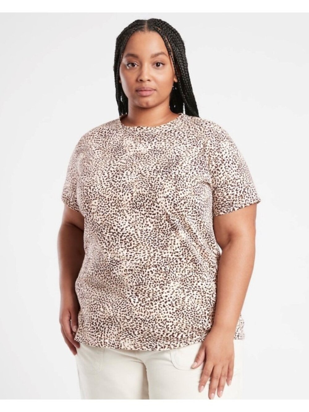 ATHLETA Women's Organic Printed Tee Sz 3X NEW NWT